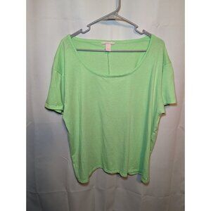Victoria Secret Size XL Lime Green Short Sleeve Shirt